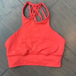 Lululemon high neck strappy back sport bra